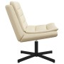 Silla Giratoria Crema Tela de poliéster, base de metal Mediana | Foro24.es | Tu tienda online para hogar, jardín y más Foro24.es