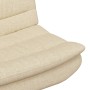 Silla Giratoria Crema Tela de poliéster, base de metal Mediana | Foro24.es | Tu tienda online para hogar, jardín y más Foro24.es
