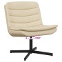 Silla Giratoria Crema Tela de poliéster, base de metal Mediana | Foro24.es | Tu tienda online para hogar, jardín y más Foro24.es