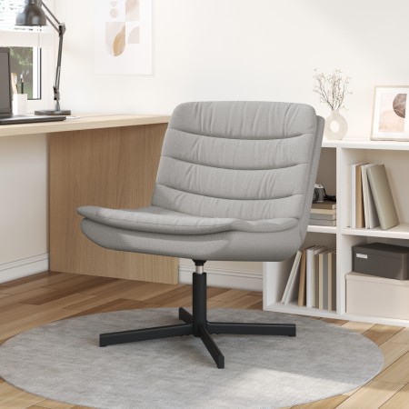 Silla Giratoria Gris claro Tejido de poliéster, Base de metal | Foro24.es | Tu tienda online para hogar, jardín y más Foro24.es