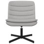 Silla Giratoria Gris claro Tejido de poliéster, Base de metal | Foro24.es | Tu tienda online para hogar, jardín y más Foro24.es