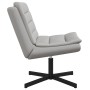 Silla Giratoria Gris claro Tejido de poliéster, Base de metal | Foro24.es | Tu tienda online para hogar, jardín y más Foro24.es