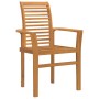 Silla de Jardín Apilable 2 pcs Madera Maciza de Teca by , Garden chairs - Ref: Foro24-42007595, Price: 189,61 €, Discount: %