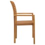 Silla de Jardín Apilable 2 pcs Madera Maciza de Teca by , Garden chairs - Ref: Foro24-42007595, Price: 189,61 €, Discount: %
