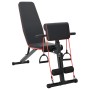 Banca de Peso Ajustable con Bandas de Resistencia 150 kg Acero Negro von , Gewichthebermaschinen - Ref: Foro24-42007904, Prei...