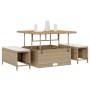 Juego de Comedor de Jardín de 3 Piezas con Cojines Beige Poli Ratán Acacia | Foro24.es | Tu tienda online para hogar, jardín y más Foro24.es