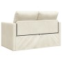 Sofá Loveseat 2 plazas Crema Tela, Madera 2 plazas Amplio espacio | Foro24.es | Tu tienda online para hogar, jardín y más Foro24.es