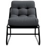 Sillas de Jardín 2 pcs con Cojín Negro 60x80x71 cm Acero de , Sillas de jardín - Ref: Foro24-42008029, Precio: 139,60 €