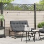 Banco de jardín con cojín negro 110x80x71 cm acero von , Gartenstühle - Ref: Foro24-42008030, Preis: 122,14 €, Rabatt: %