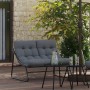 Banco de jardín con cojín negro 110x80x71 cm acero von , Gartenstühle - Ref: Foro24-42008030, Preis: 122,14 €, Rabatt: %