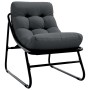 Conjunto de Asientos Exterior Gris Oscuro Metal con Cojines de Tela by , Garden chairs - Ref: Foro24-42008031, Price: 249,59 ...