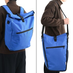 Bolsa de Bicicleta Azul para Portaequipajes 25 L