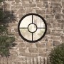 Round black iron garden mirror for outdoor use 60x4 cm by vidaXL, Mirrors - Ref: Foro24-318360, Price: 87,79 €, Discount: %