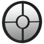 Round black iron garden mirror for outdoor use 60x4 cm by vidaXL, Mirrors - Ref: Foro24-318360, Price: 86,48 €, Discount: %