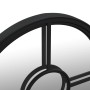 Round black iron garden mirror for outdoor use 60x4 cm by vidaXL, Mirrors - Ref: Foro24-318360, Price: 87,79 €, Discount: %