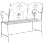 Banco Blanco Metal 104 x 54 x 93 cm Duradero Banco de Exterior | Foro24.es | Tu tienda online para hogar, jardín y más Foro24.es