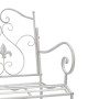 Banco Blanco Metal 104 x 54 x 93 cm Duradero Banco de Exterior | Foro24.es | Tu tienda online para hogar, jardín y más Foro24.es