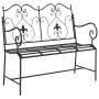 Banco de Exterior Negro Metal Estándar Resistente | Foro24.es | Tu tienda online para hogar, jardín y más Foro24.es