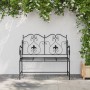 Banco de Exterior Negro Metal Estándar Resistente | Foro24.es | Tu tienda online para hogar, jardín y más Foro24.es