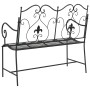 Banco de Exterior Negro Metal Estándar Resistente | Foro24.es | Tu tienda online para hogar, jardín y más Foro24.es