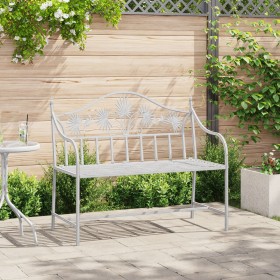 Banco Blanco Metal 104 x 52.5 x 89 cm Hecho para Durar de , Bancos de jardín - Ref: Foro24-42008114, Precio: 131,18 €, Descue...