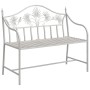 Banco Blanco Metal 104 x 52.5 x 89 cm Hecho para Durar von , Gartenbänke - Ref: Foro24-42008114, Preis: 131,18 €, Rabatt: %
