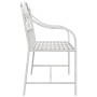 Banco Blanco Metal 104 x 52.5 x 89 cm Hecho para Durar von , Gartenbänke - Ref: Foro24-42008114, Preis: 131,18 €, Rabatt: %
