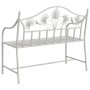 Banco Blanco Metal 104 x 52.5 x 89 cm Hecho para Durar von , Gartenbänke - Ref: Foro24-42008114, Preis: 131,18 €, Rabatt: %