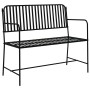 Banco de Exterior Negro Metal Estándar Duradero by , garden benches - Ref: Foro24-42008117, Price: 123,04 €, Discount: %