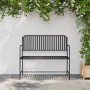 Banco de Exterior Negro Metal Estándar Duradero by , garden benches - Ref: Foro24-42008117, Price: 123,04 €, Discount: %