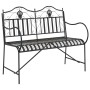 Banco de Metal Negro Metal Estándar Incrustaciones Decorativas | Foro24.es | Tu tienda online para hogar, jardín y más Foro24.es