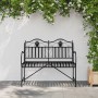 Banco de Metal Negro Metal Estándar Incrustaciones Decorativas | Foro24.es | Tu tienda online para hogar, jardín y más Foro24.es