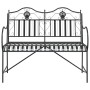 Banco de Metal Negro Metal Estándar Incrustaciones Decorativas | Foro24.es | Tu tienda online para hogar, jardín y más Foro24.es