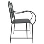 Banco de Metal Negro Metal Estándar Incrustaciones Decorativas | Foro24.es | Tu tienda online para hogar, jardín y más Foro24.es
