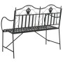 Banco de Metal Negro Metal Estándar Incrustaciones Decorativas | Foro24.es | Tu tienda online para hogar, jardín y más Foro24.es