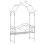 Banco Blanco Metal 121 x 48 x 200 cm Incrustaciones Decorativas von , Gartenbänke - Ref: Foro24-42008120, Preis: 194,36 €, Ra...