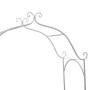 Banco Blanco Metal 121 x 48 x 200 cm Incrustaciones Decorativas von , Gartenbänke - Ref: Foro24-42008120, Preis: 194,36 €, Ra...