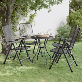 Folding garden chair 4 units anthracite expanded metal mesh by vidaXL, Garden chairs - Ref: Foro24-317341, Price: 138,09 €, D...