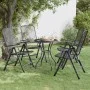 Folding garden chair 4 units anthracite expanded metal mesh by vidaXL, Garden chairs - Ref: Foro24-317341, Price: 142,18 €, D...