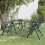 Klappbarer Gartenstuhl 4 Einheiten anthrazitfarbenes Streckmetallgeflecht von vidaXL, Gartenstühle - Ref: Foro24-317341, Prei...