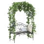 Banco Negro de Exterior Metal Grande Detalles Decorativos von , Gartenbänke - Ref: Foro24-42008121, Preis: 192,75 €, Rabatt: %