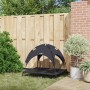 Cama Elevada para Perros con Techo Extraíble Negra L Acero | Foro24.es | Tu tienda online para hogar, jardín y más Foro24.es