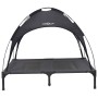 Cama Elevada para Perros con Techo Extraíble Negra L Acero | Foro24.es | Tu tienda online para hogar, jardín y más Foro24.es