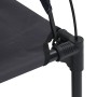Cama elevada para perros con techo extraíble negra XL acero | Foro24.es | Tu tienda online para hogar, jardín y más Foro24.es