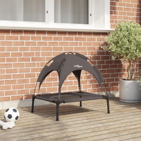 Cama elevada para perros con techo removible