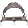 Cama Elevada para Perros con Toldo Removible Marrón L Acero | Foro24.es | Tu tienda online para hogar, jardín y más Foro24.es