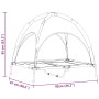 Cama Elevada para Perros con Toldo Removible Marrón L Acero | Foro24.es | Tu tienda online para hogar, jardín y más Foro24.es
