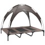 Cama elevada para perros con techo removible Marrón XL Acero | Foro24.es | Tu tienda online para hogar, jardín y más Foro24.es