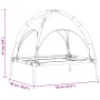 Cama elevada para perros con techo removible marrón S acero | Foro24.es | Tu tienda online para hogar, jardín y más Foro24.es