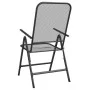 Folding garden chair 4 units anthracite expanded metal mesh by vidaXL, Garden chairs - Ref: Foro24-317341, Price: 142,18 €, D...